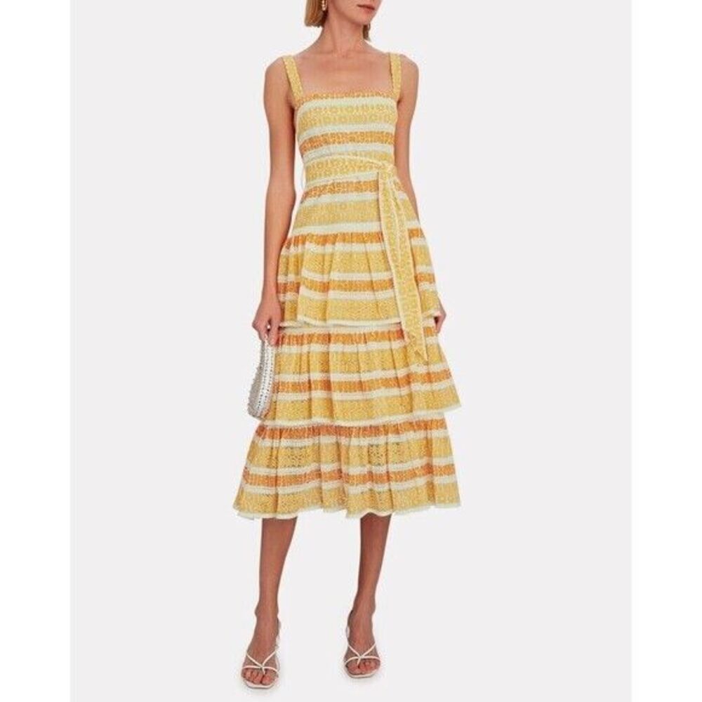 Worn Once. Zimmermann Lace Dresses AU 0 / US 4 orange - Picture 5 of 14